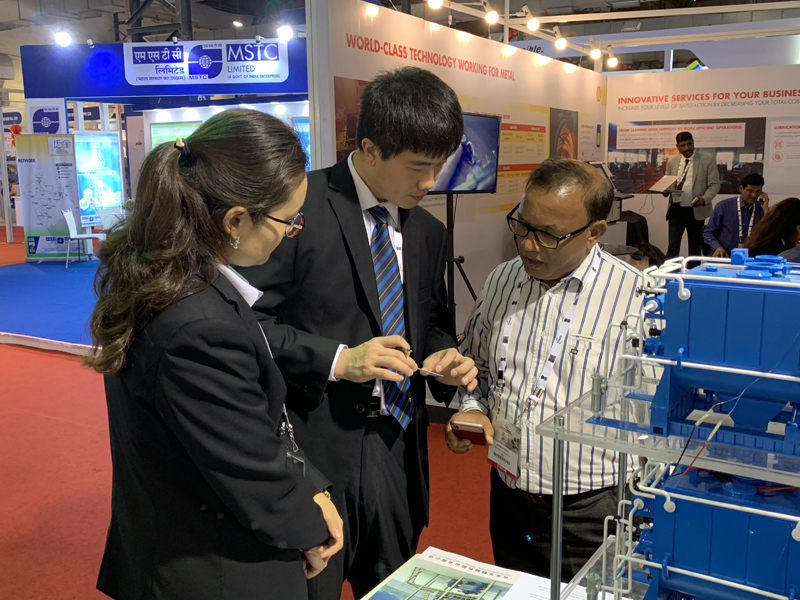 Hwapeng Attends Steel Exhibition in Bombay India